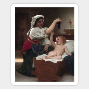 The Bunch Of Grape by William-Adolphe Bouguereau Magnet